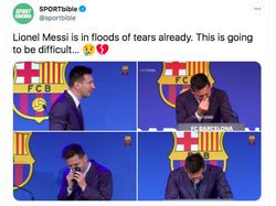 Lionel Messi Menangis, Linimasa Dirundung Kesedihan
