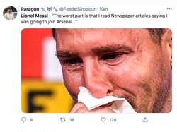 Lionel Messi Menangis, Linimasa Dirundung Kesedihan