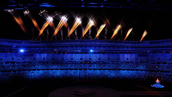 Meriahnya Penutupan Olimpiade Tokyo 2020 Upacara penutupan Olimpiade Tokyo 2020 berlangsung meriah di Olympic Stadium, Tokyo, Jepang, Minggu (8/8) malam WIB. Begini suasananya.