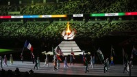 Upacara penutupan itu diselenggarakan di Olympic Stadium, Tokyo, Jepang pada Minggu (8/8/2021) malam WIB. AP/Vincent Thian 