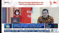 Direktur Utama PT Bank Tabungan Negara Tbk. Haru Koesmahargyo memberikan pemaparan pada Webinar Sinergi Menjaga Momentum dan Optimisme Pertumbuhan Ekonomi di Jakarta, akhir pekan ini.