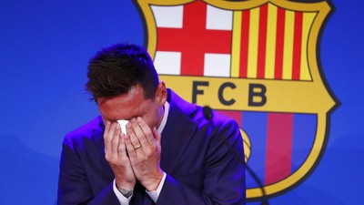 Air Mata Lionel Messi Ucapkan Selamat Tinggal Barcelona