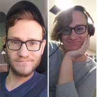 Inilah penampilan sebelum dan sesudah transisinya. Tea-Lynn mulai terapi hormon pada April 2020. Foto: dok. Instagram/@tealynnvd