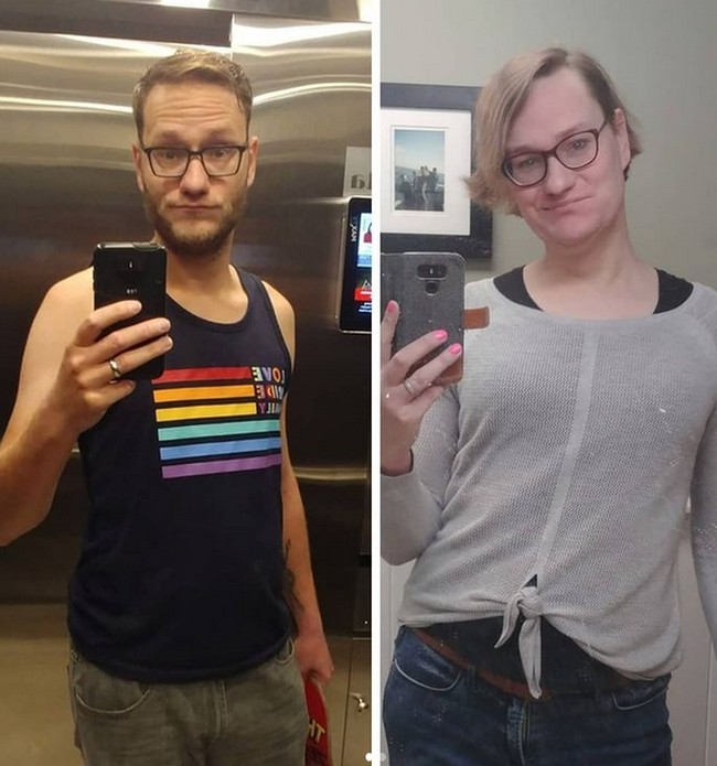 Rumah tangga Tea-Lynn dan Gabrielle pun tetap harmonis. Namun keputusannya itu jadi kontroversi di keluarga besarnya yang tidak menyetujui atas perubahan transgender 36 tahun itu. Foto: dok. Instagram/@tealynnvd