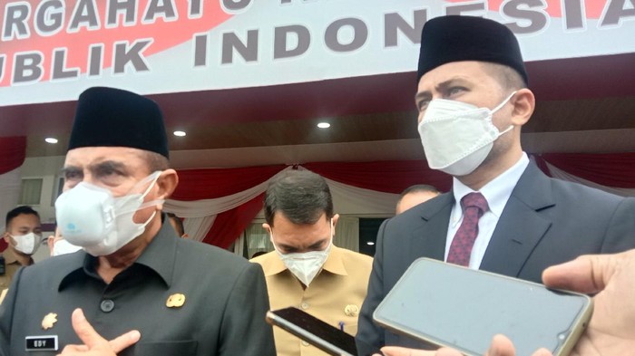 Gubsu Edy dan Wagub Ijeck (Ahmad Arfah-detikcom)