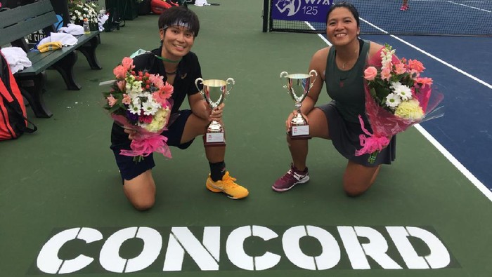 Jessy Rompies juara ganda turnamen seri WTA 125 saat berpasangan dengan Peangtarn Plipuech.