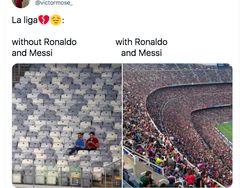 Messi dan Ronaldo Hengkang, Netizen Prihatin Nasib La Liga