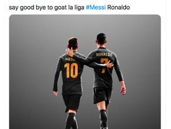 Messi dan Ronaldo Hengkang, Netizen Prihatin Nasib La Liga
