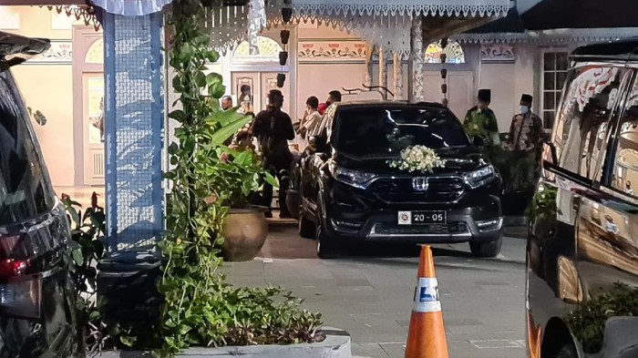 Suasana hajatan pernikahan yang dibubarkan Satpol PP Solo, Sabtu (7/9/2021).