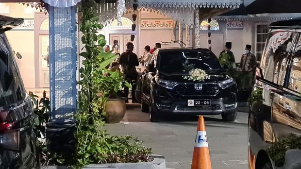 Suasana hajatan pernikahan yang dibubarkan Satpol PP Solo, Sabtu (7/9/2021).