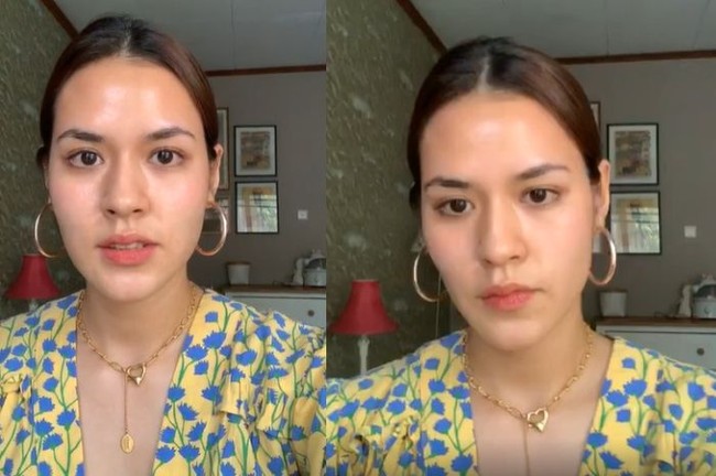 Penyanyi Raisa juga kerap pamer wajah polos tanpa makeup. Meski tanpa makeup, wajahnya tetap terlihat menarik. Foto: Instagram