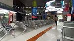 Hari Pertama Perpanjangan PPKM, Stasiun Gambir Sepi