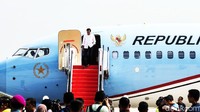 Sebelumnya pesawat Indonesia One ini memiliki kelir biru dan putih. Foto: M Agung Rajasa/ANTARA