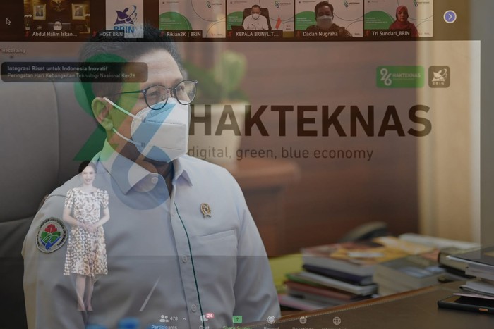 Mendes Hadiri Peringatan Hari Kebangkitan Teknologi Nasional 2021