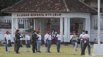 Momen Latihan Paskibra dengan Protokol Kesehatan Ketat