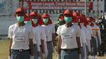 Momen Latihan Paskibra dengan Protokol Kesehatan Ketat