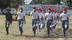 Momen Latihan Paskibra dengan Protokol Kesehatan Ketat