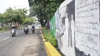 Mural-mural yang dilukis memberikan nilai historis kepada generasi saat ini tentang perjuangan pahlawan nasional.    