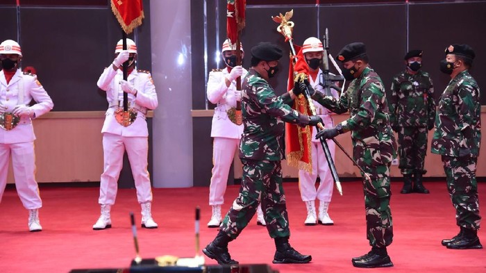 Panglima TNI Marsekal Hadi Tjahjanto pimpin sertijab Danpaspampres, Pangkogabwilhan I dan III