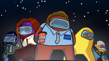 Guy memang sebagai pemeran utama di filmnya, tapi tidak sebagai Impostor di game Among Us ya, detikers. Foto: (Facebook: Free Guy)