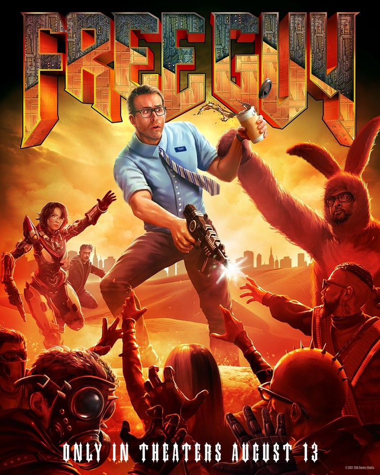 Tebak Game Apa yang Jadi Poster Film Free Guy Tebak Game Apa yang Jadi Poster Film Free Guy