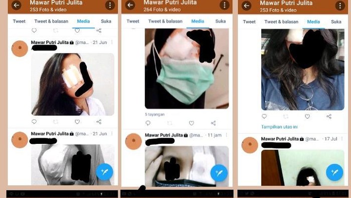 Viral fetish mata perempuan diperban di media sosial (Dok.Istimewa)