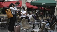 Diketahui varian delta menjadi penyebab sebagian besar kasus di Prancis. AP Photo/Adrienne Surprenant  