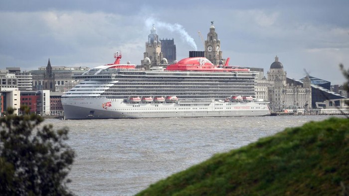 Ini Kapal Pesiar Khusus 18+ yang Berlayar Perdana LIVERPOOL, ENGLAND - FEBRUARY 25: A general view at the launch event for Virgin Voyages' new cruise ship 'Scarlet Lady' on February 25, 2020 in Liverpool, England. (Photo by Anthony Devlin/Getty Images for Virgin Voyages)