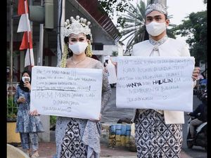 Cerita di Balik Viral Prewedding Sekaligus Protes PPKM ala Lutfi Agizal