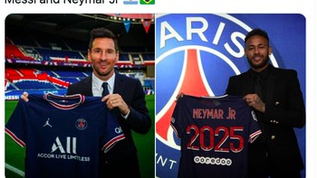 Messi akan kembali bersama Neymar seperti dulu di Barcelona. Foto: Twitter