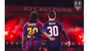 Di PSG, Messi akan memakai nomor punggung 30, sama dengan nomor pertamanya sewaktu membela Barcelona. Foto: Twitter