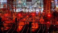 Diketahui, sebagian besar sistem kereta jarak jauh dan komuter Jerman terhenti pada hari Rabu (11/8) imbas aksi mogok kerja tersebut. AP Photo/Michael Probst  