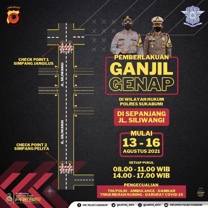Ganjil genap di Sukabumi