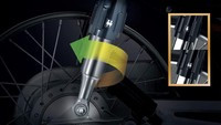 Suspensi depan motor ini masih memakai jenis fork teleskopik di depan dan dual shock-absorber di belakang. Lalu untuk beratnya mencapai 101 kg, dengan kapasitas tangki bahan bakar 4 liter, dan tinggi jok 745 mm, serta ground clearance 135 mm.  Foto: Dok. Honda Kamboja