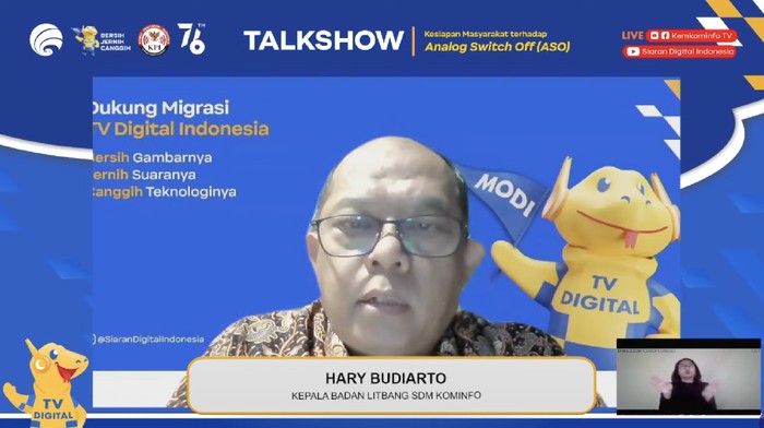 Kepala Bidang Litbang SDM Kominfo, Hary Budiarto