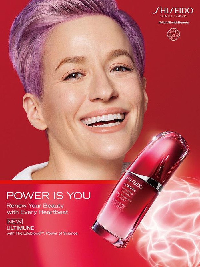 Megan Rapinoe jadi brand ambassador Shiseido