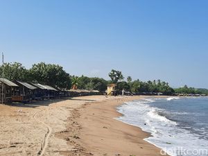 Pantai Florida Anyer Bagai Mati Suri Tanpa Wisatawan