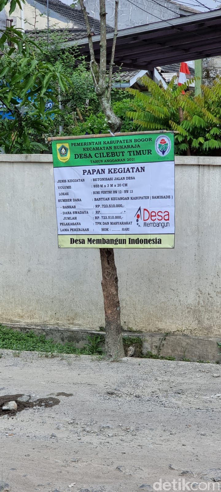 Proyek Betonisasi Jalan Lintas RW di Cilebut Timur