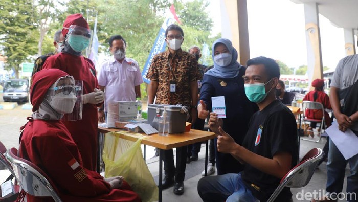 Vaksinasi di destinasi wisata Sindu Kusuma Edupark (SKE), Mlati, Sleman