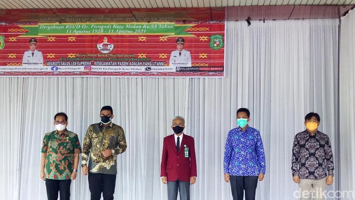 Walkot Medan Bobby Nasution menghadiri peringatan HUT ke-93 RSUD Pirngadi (Datuk Haris/detikcom)