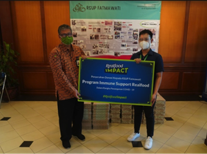 Ikut Perangi COVID-19, Realfood Donasi ke Rumah Sakit hingga Pengajar