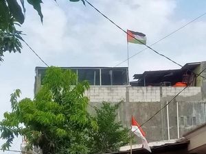 Sempat Berkibar, Bendera Palestina di Rumah Warga di Karawaci Diturunkan