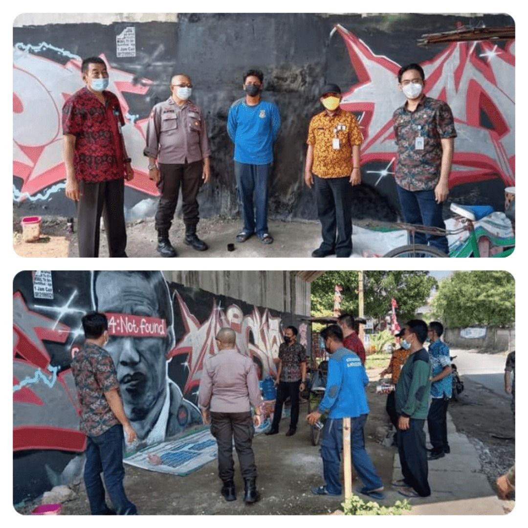 Kondisi before-after mural 'Jokowi 404: Not Found' (dok.istimewa)