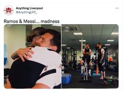 Messi dan Ramos Berpelukan, Netizen: Dunia yang Aneh