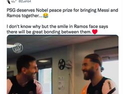 Messi dan Ramos Berpelukan, Netizen: Dunia yang Aneh