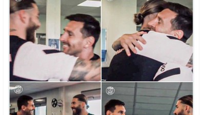 Messi dan Ramos Berpelukan, Netizen: Dunia yang Aneh