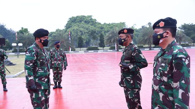 Panglima TNI Terima Laporan Kenaikan Pangkat 52 Perwira Tinggi