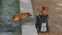 Layanan cuaca nasional Spanyol memperingatkan suhu bisa mencapai 44 derajat celcius (111 derajat Fahrenheit) di beberapa daerah dalam beberapa hari mendatang. AP Photo/Paul White  