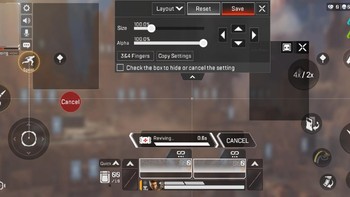 Seperti game Battle Royale umumnya, Apex Legends Mobile juga memberikan kebebasan kepada pemainnya untuk mengatur layout kontrolnya. Foto: (Screenshot Apex Legends Mobile).