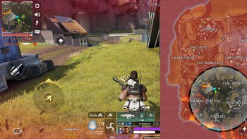 Sejujurnya peta yang disajikan, tidak terlalu besar. Namun cukup memberikan kepuasan. Foto: (Screenshot Apex Legends Mobile)